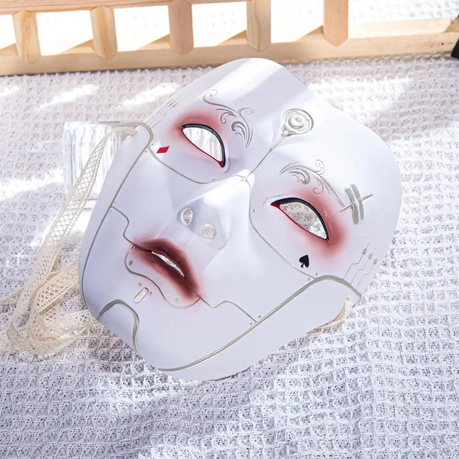 Máscara japonesa cosplay kabuki kitsune máscaras máscara de raposa das mulheres dos homens crianças masquerade anime máscara rave festivais festa adereços