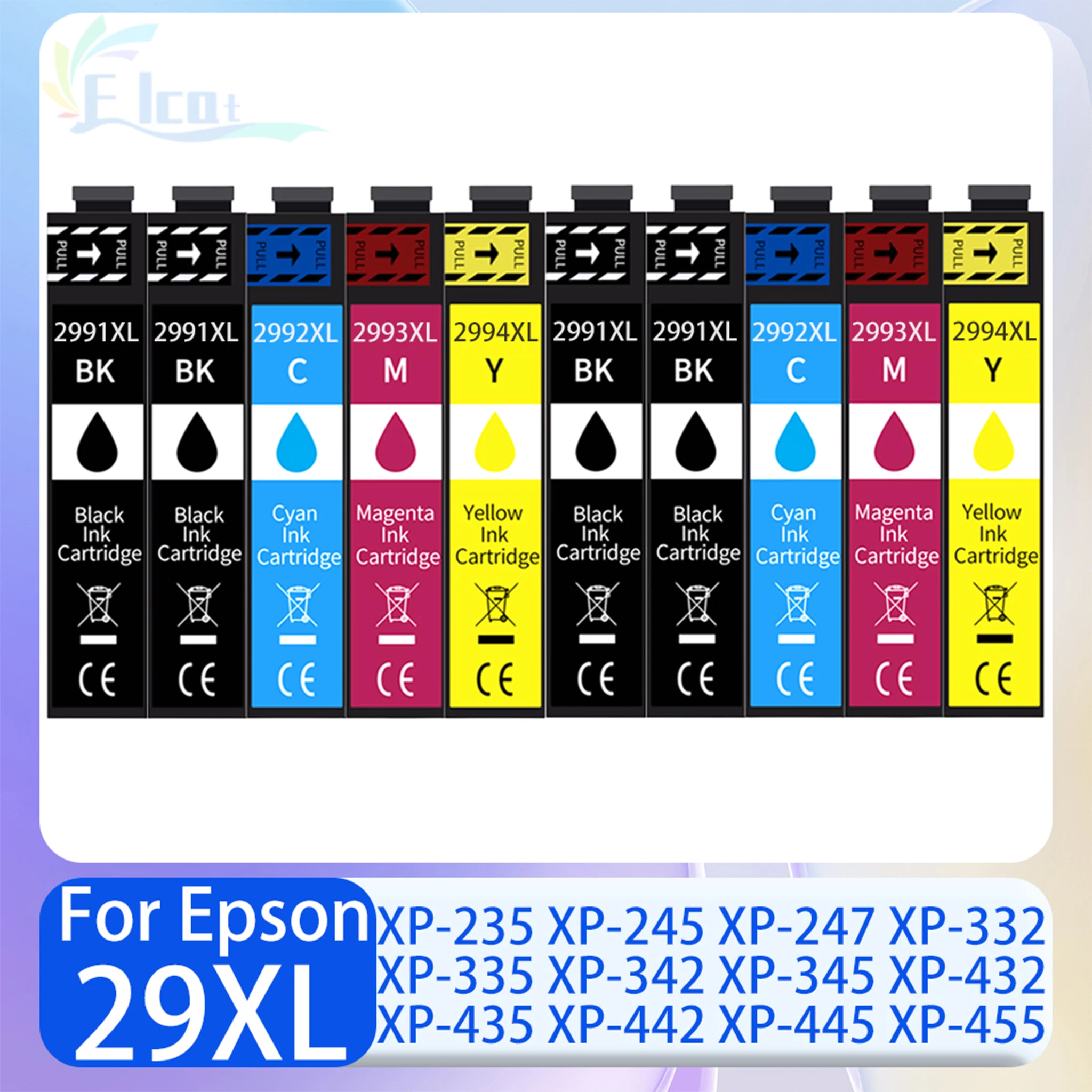 29 29XL Ink Cartridge T2991 T2992 T2993 T2994 Compatible For Epson XP-235 XP-245 XP-247 XP-335 XP-342 XP-435 XP-442 Printer Ink