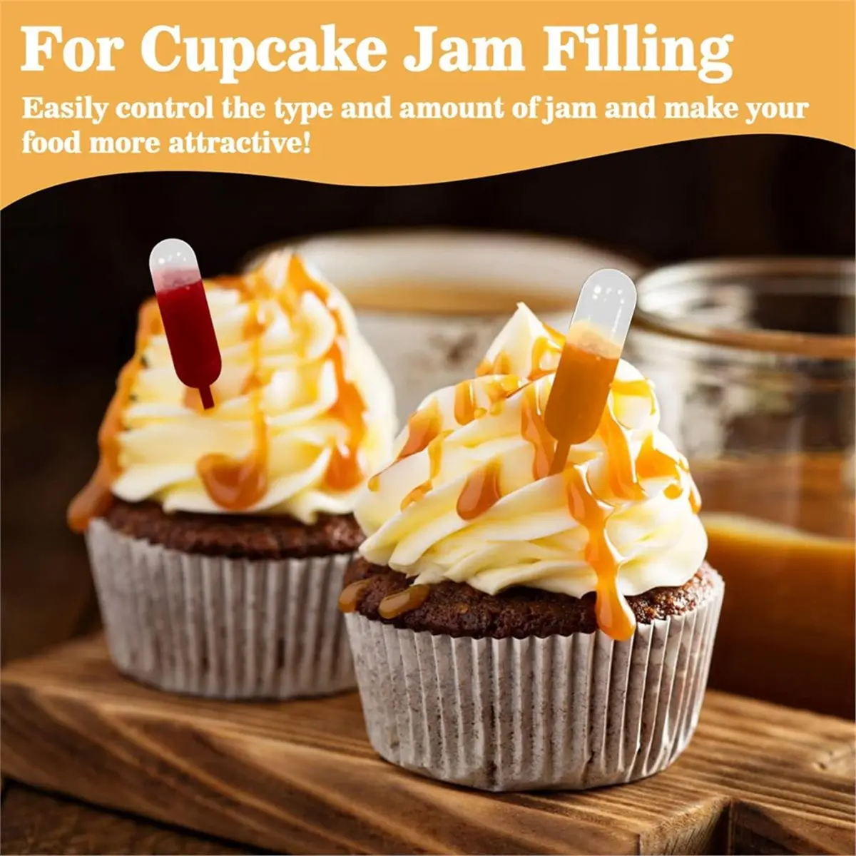 300pcs 4ml Plastic Pipettes Squeeze Transfer Pipettes Suitable for Chocolate, Cupcakes, Strawberries