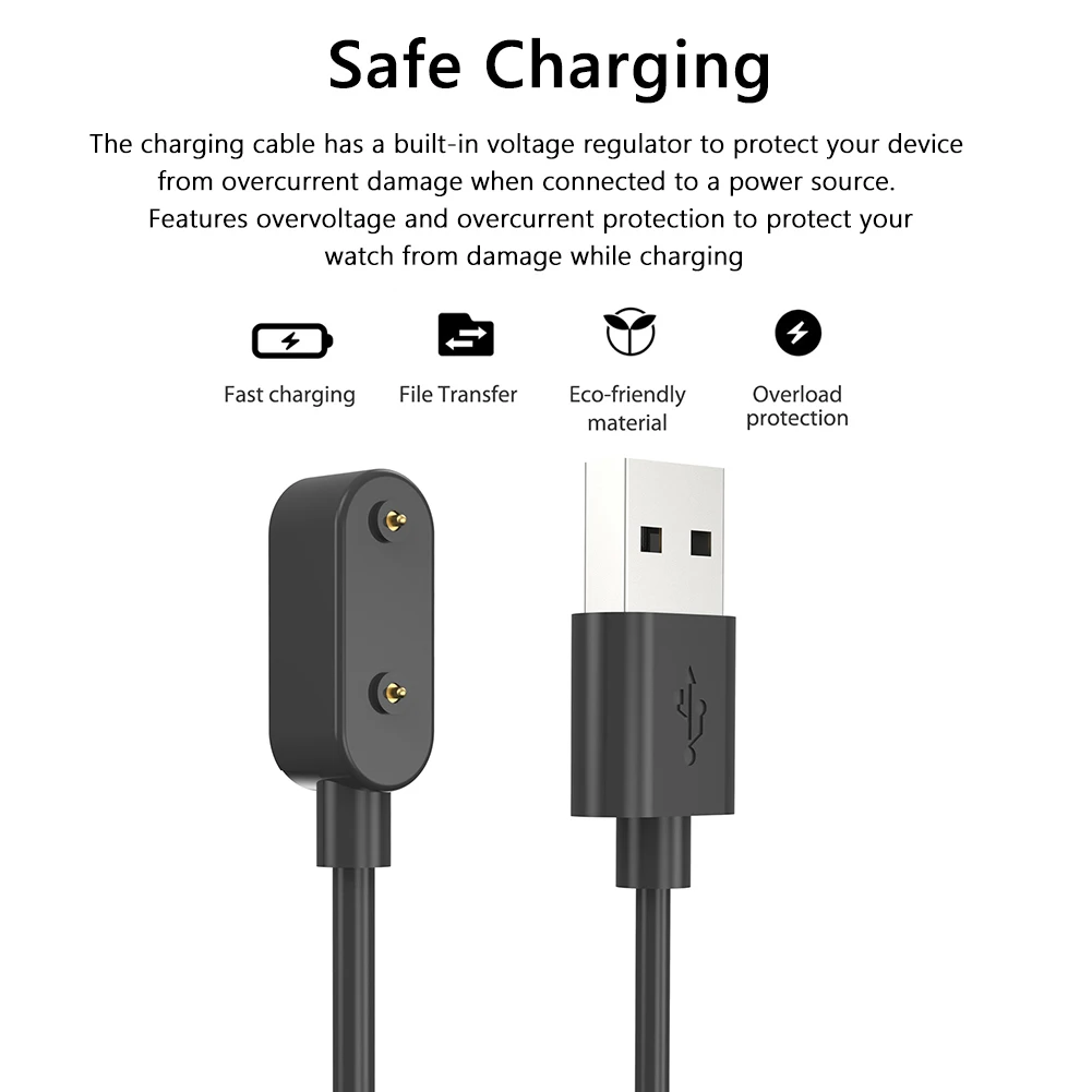 Przewód ładowarki Smart Watch do Huawei Band 8 7 6 6Pro USB kabel do ładowania zegarka 100cm inteligentny zegarek zamiennik