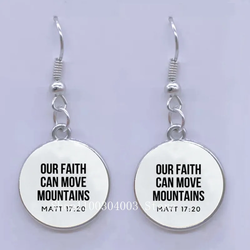 bible verse earrings faith earrings bible quotes christian charm earrings jewelry for friends ladies inspirational gifts