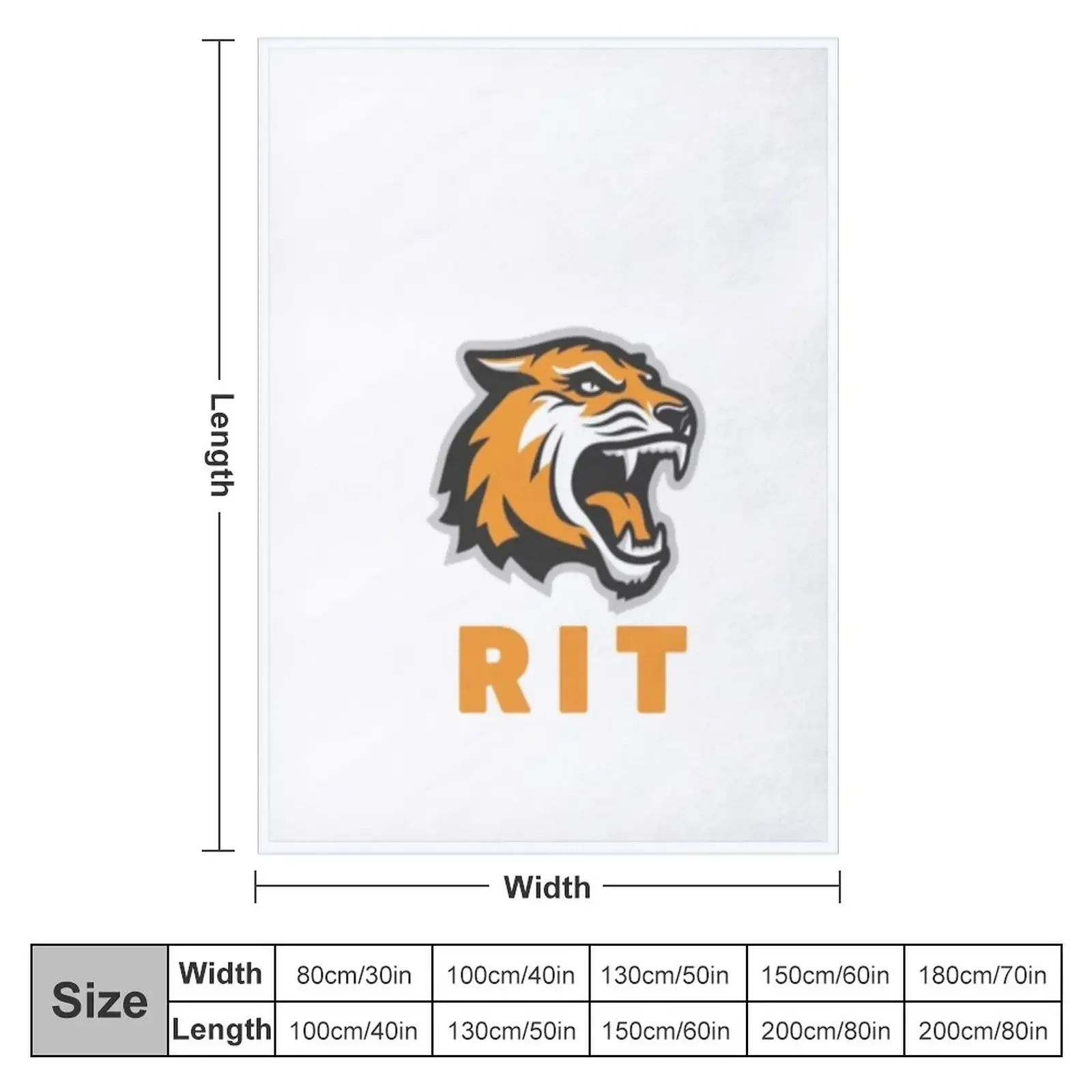 Rochester Institute Of Technology Throw Blanket Polar For Decorative Sofa Blankets