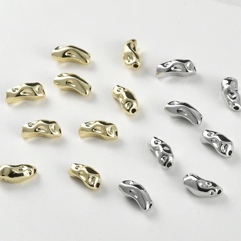 

5 Pieces of Irregular Baroque Style Spacer Beads Accessories Diy Pearl Bracelet Necklace Jewelry Making Materials Wholesale