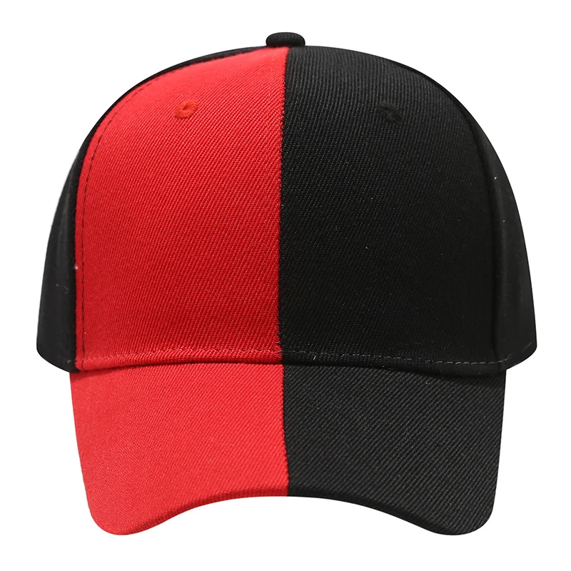 Nouvelle casquette de baseball personnalisable brodée, polyvalente, simple, à visière bec de canard, avec logo, color block, et calotte rigide, vierge