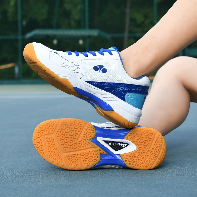 Professional tennis shoes, table tennis and badminton shoes, training, anti slip and shock-absorbing, unisex couple sports shoes