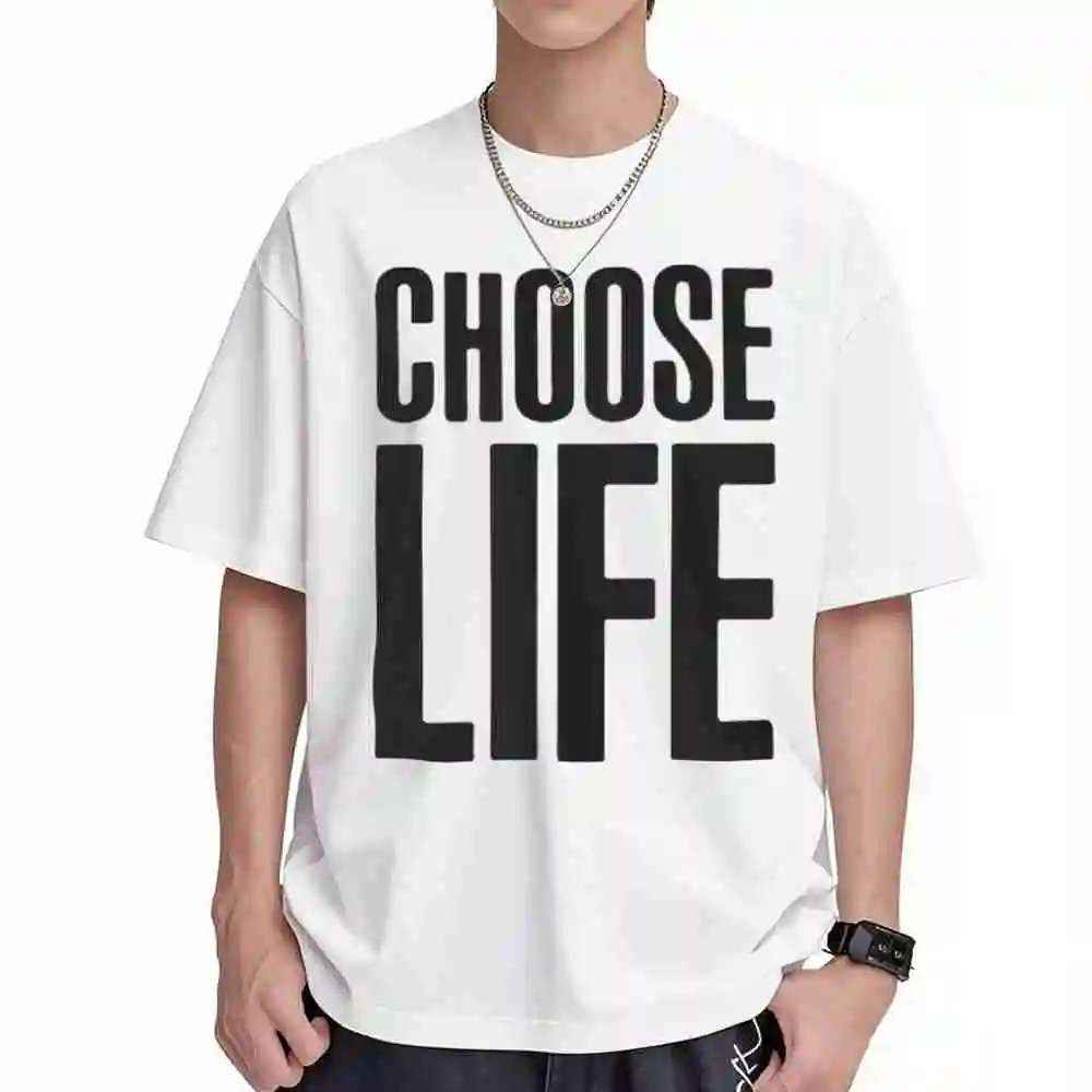 Choose Life Wham Short Sleeve Tee 100% Cotton T-Shirt