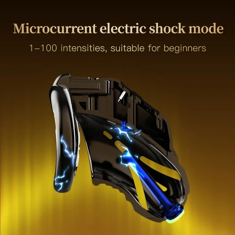 BUYBOOS التطبيق الذكي ذكر العفة قفص التحكم عن بعد صدمة كهربائية CB قفص الديك مع صوت الإحليل 4 حلقة الكبار الجنس لعب