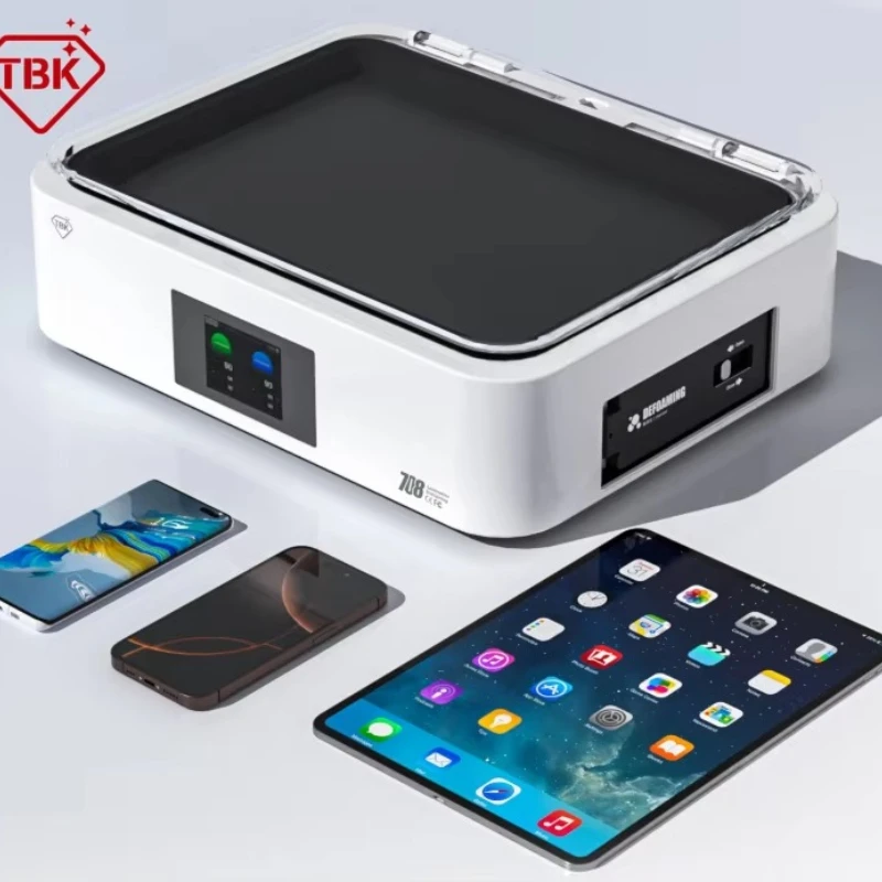 TBK 708 Large 15 Inch Tablet Screen Repair Machine for iPad LCD Refurbish 2 in 1 Vacuum Laminator and Defoamer