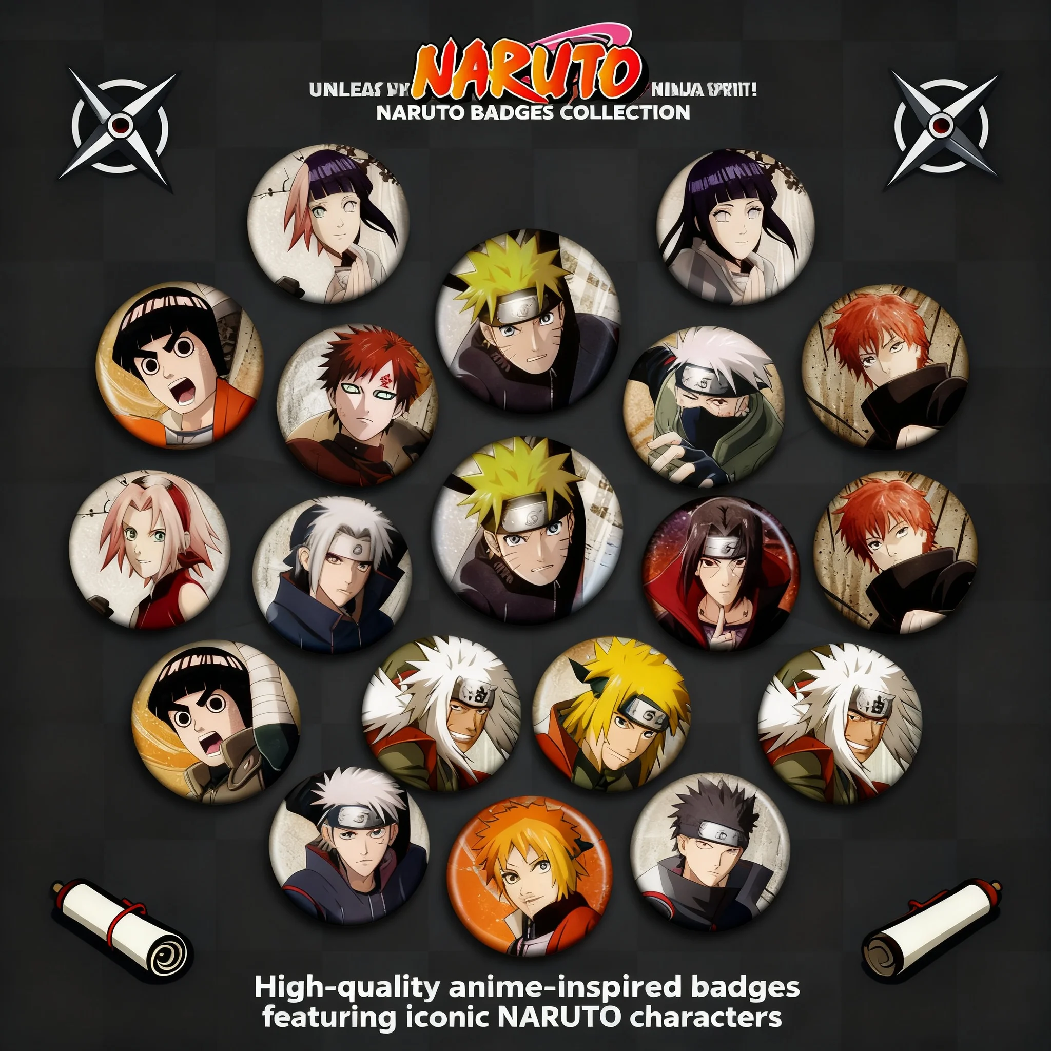 Naruto Anime Badge …
