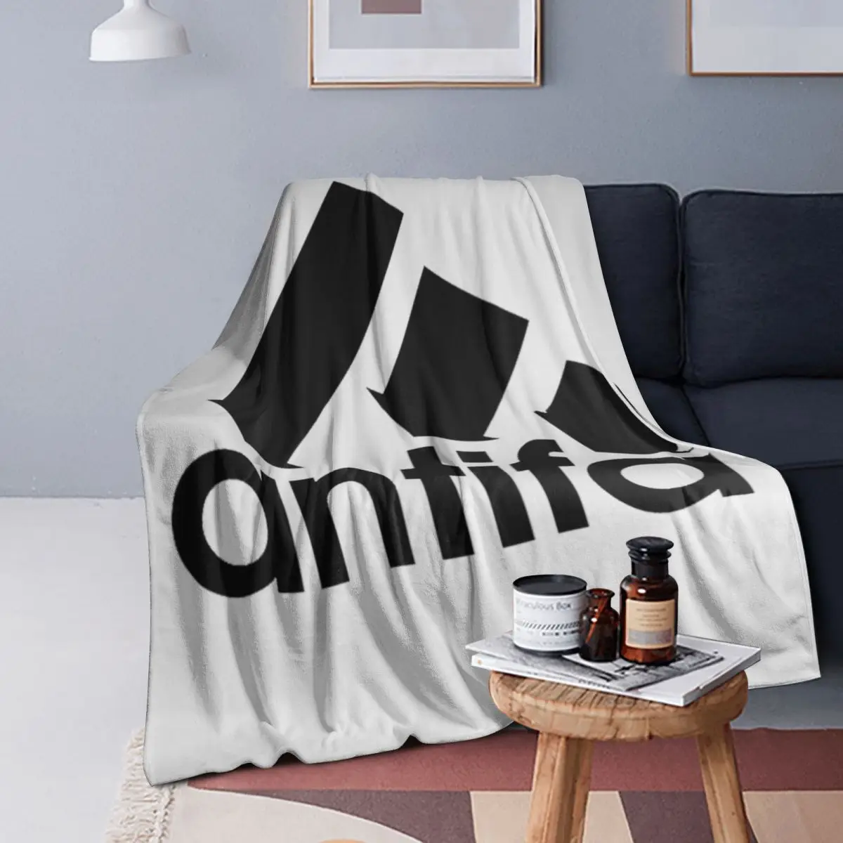 

Antifa Blankets Soft Warm Flannel Throw Blanket Bedspread for Bed Living room Picnic Travel Home Couch