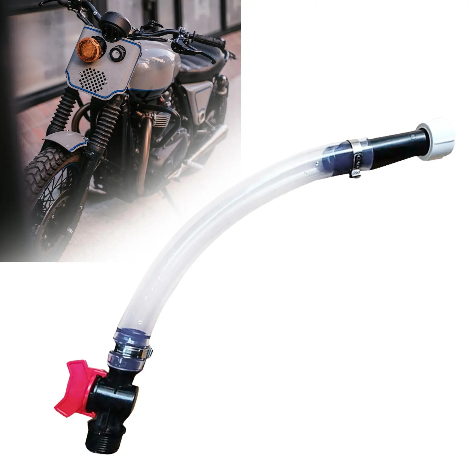 Oil Fill Hose with Switch Filling Hose Pipe for Garden Mowers