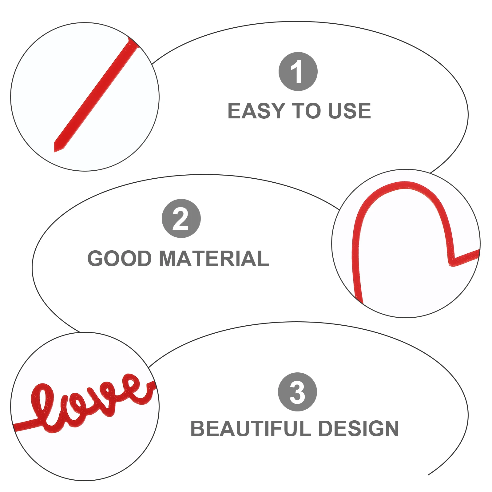 

10 pcs Heart Shaped Acrylic Cake Toppers Love Design Wedding Decor Cupcake Picks Charm Bouquet Accessories Stylish Ornaments