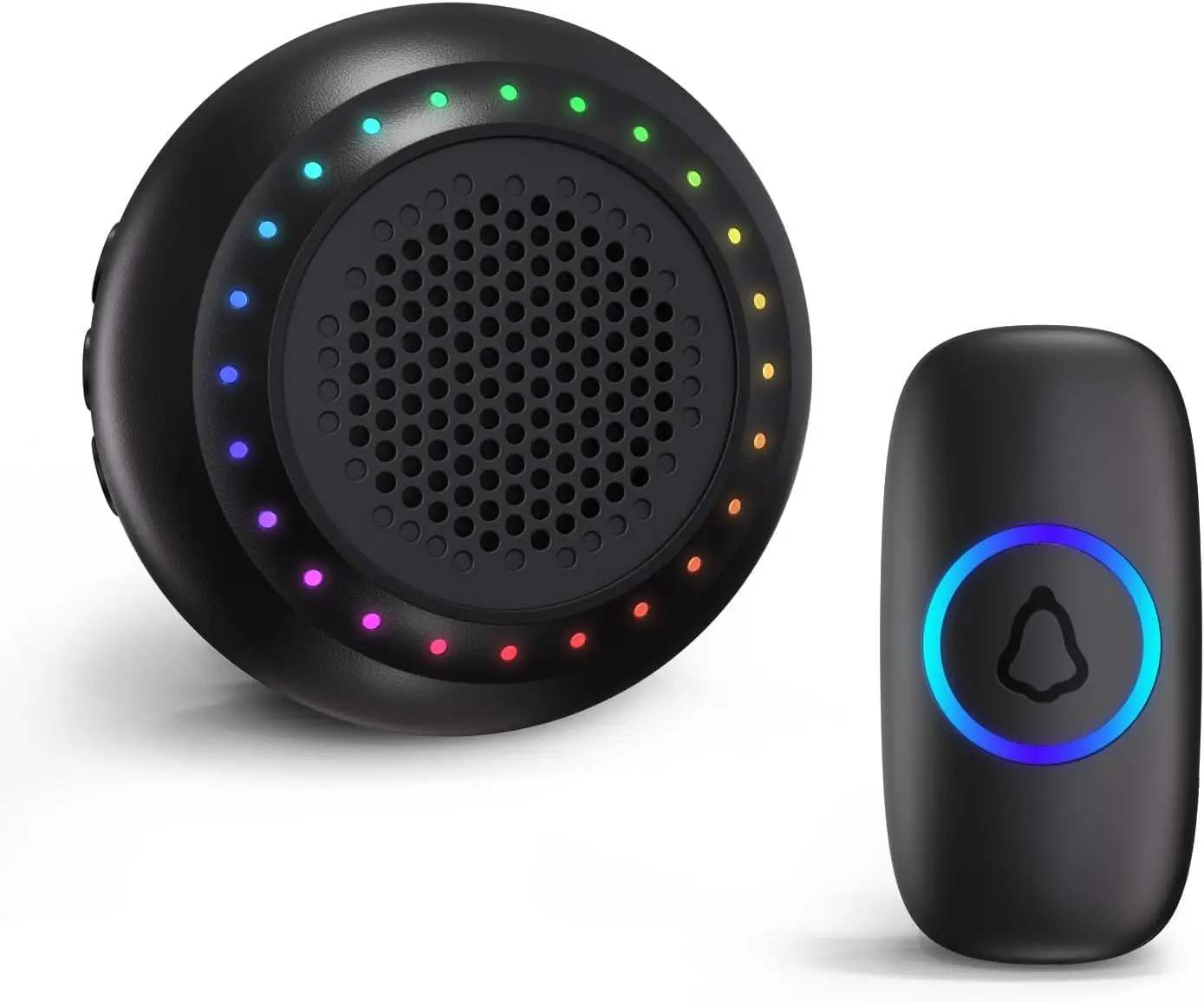 

Беспроводной дверной звонок для учителей, водонепроницаемая кнопка, радиус действия 300 м, регулируемая громкость, 48 мелодий для дома, класса, офиса