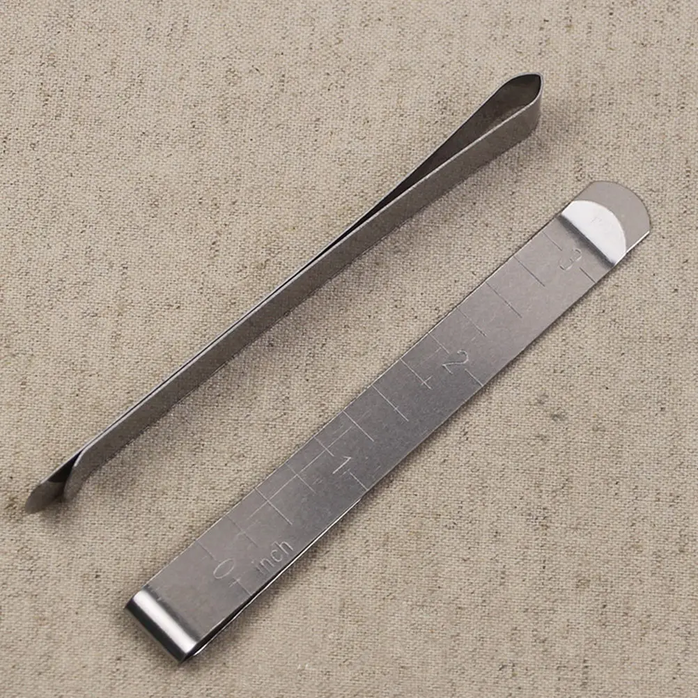 

10 Pcs Sewing Clips Fabric Crimping Tool Knitting Binding Large Alloy Hemming Clips Metal Measurement Ruler Quilting Supplies