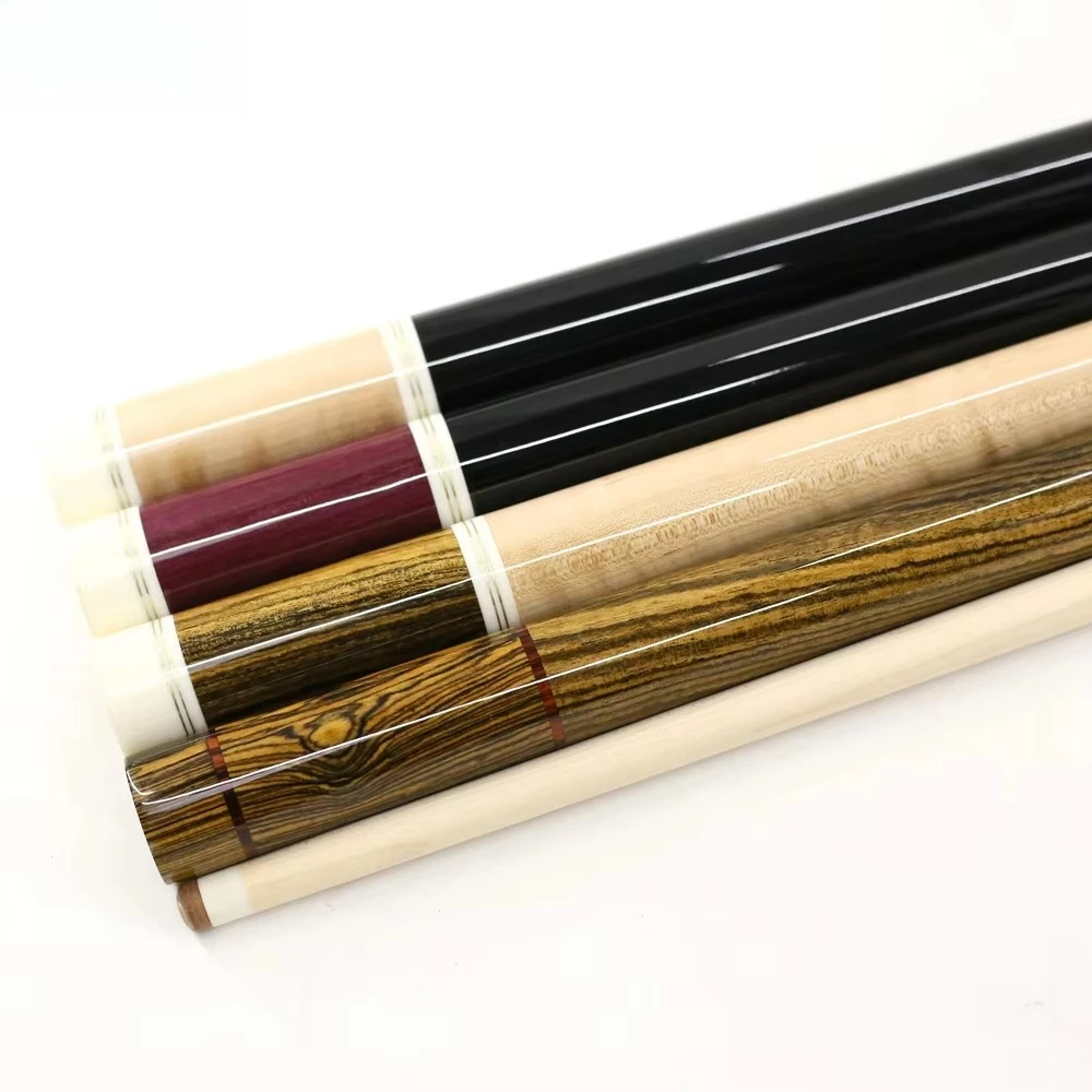 Xmlinco Cueelf  12mm 142cm Hard Canada Maple Shaft Cocobolo Wood Butt Carom Billiard Cue