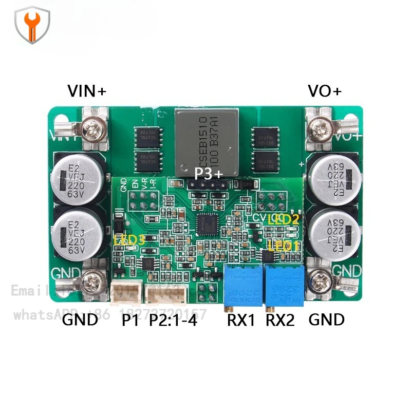 1000W high power DC-DC automatic boost and buck power supply module voltage regulator constant current constant voltage