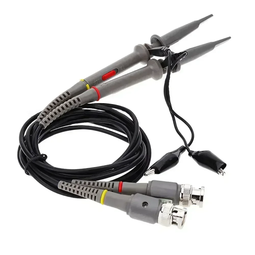 100MHz Oscilloscope Probe Set With Attenuation Slide Switch And Ground Terminal Detachable Hook Tip For Oscilloscope Products