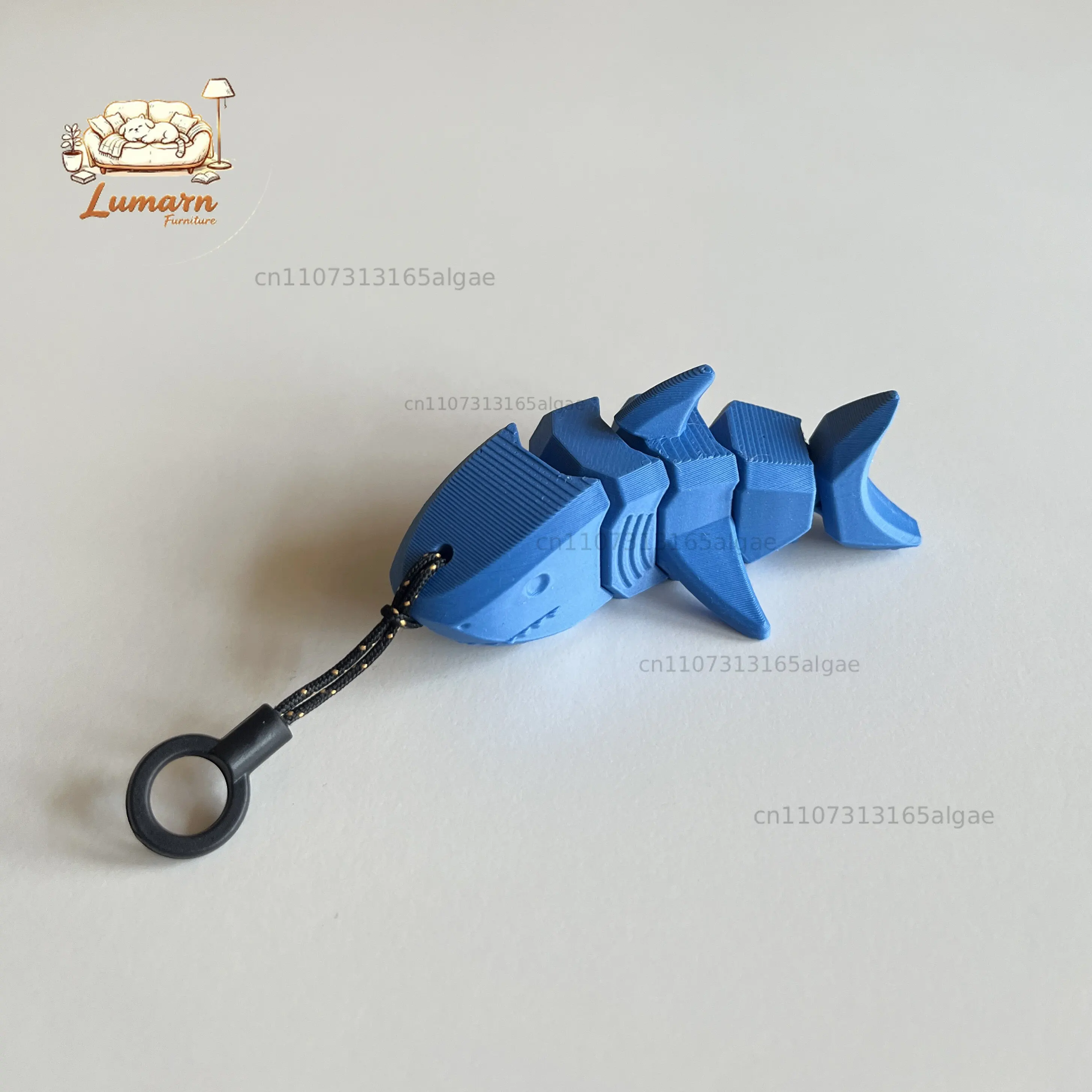 Chibi Little Shark Joint Adjustable Backpack Pendant babyshark Diving Swimming Angler Never Empty Pendant