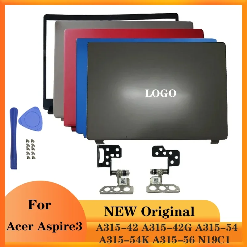 Laptop LCD Back Cover/Front Bezel/Hinges For Acer Aspire 3 A315-42 A315-42G A315-54 A315-54K A315-56 N19C1 Black Gray Red Blue