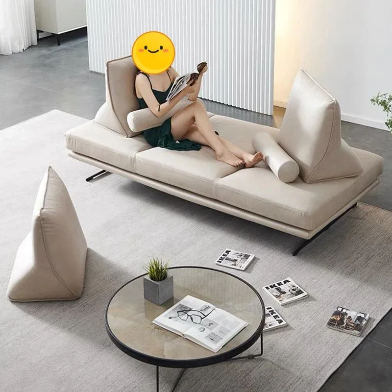 

Creative Backless Sofa Simple Modern Living Room Sofa Movable Fabric Sofa Bed Study Bedroom