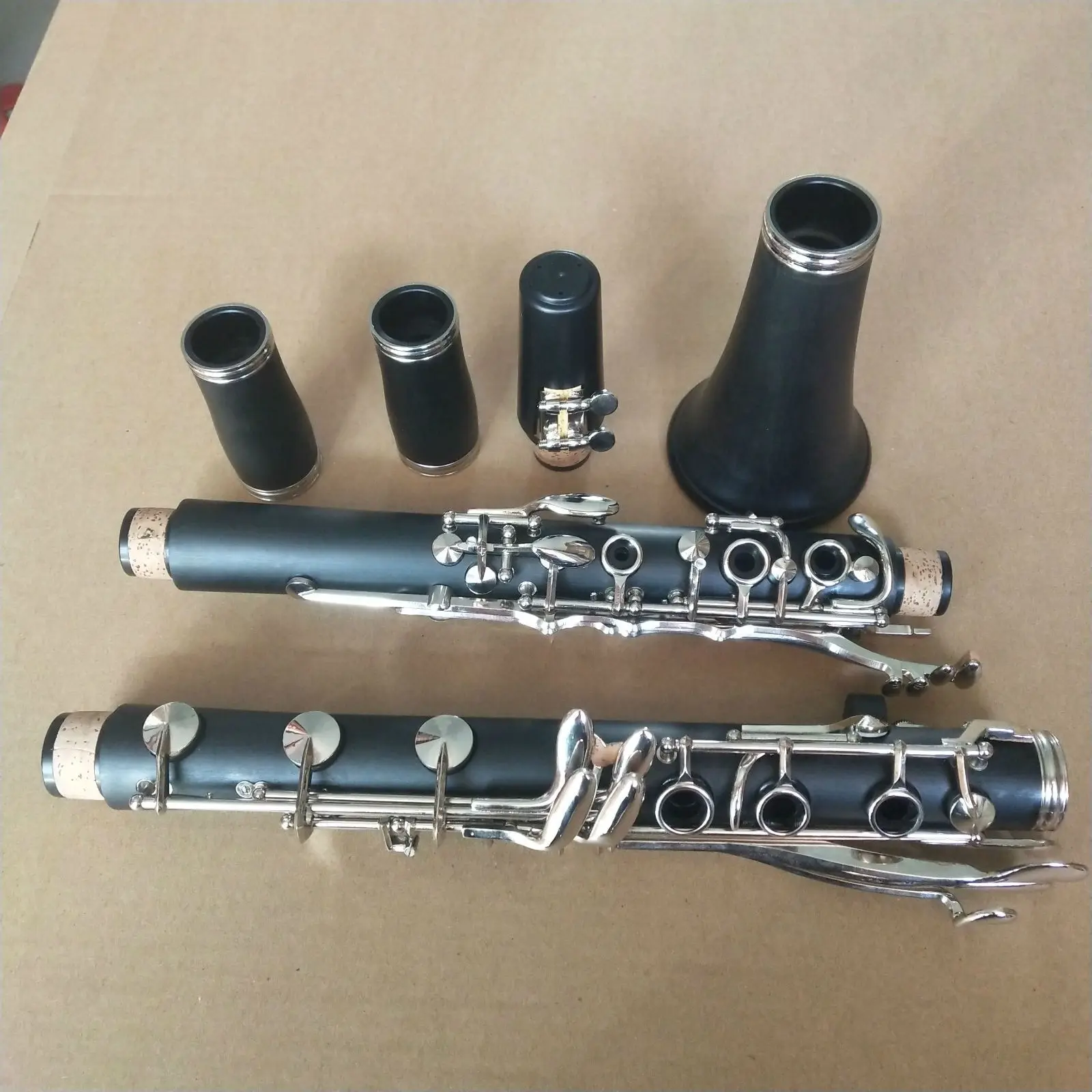 French Clarinet G Key Hard Rubber Nickel plating Good Sound