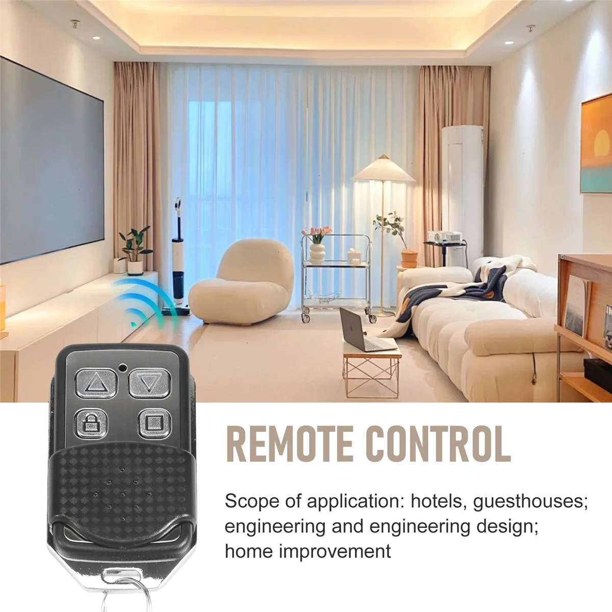 L-Latest 4 Button Electric Garage Door Opener Wireless Remote Control 433MHZ Igniter Wireless Radio Frequency Remote Control