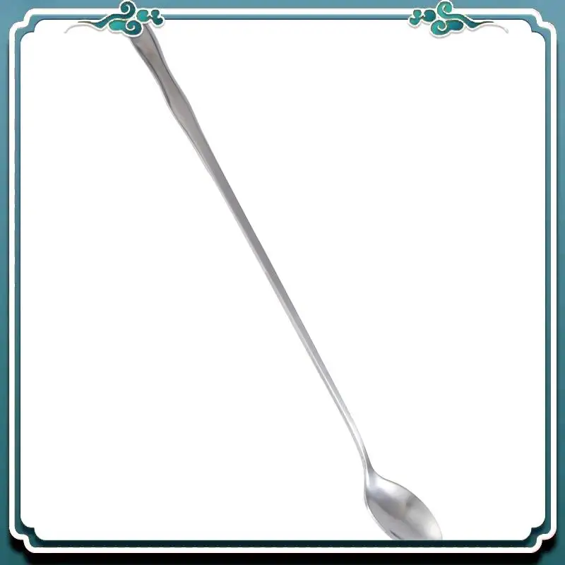 

Premium 10" Stainless Steel Tableware Long Handle Scoop Teaspoon