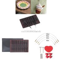 Crochet Hook Set Size 3.0mm to 6mm Interchangeable Circular Needle Set B03D