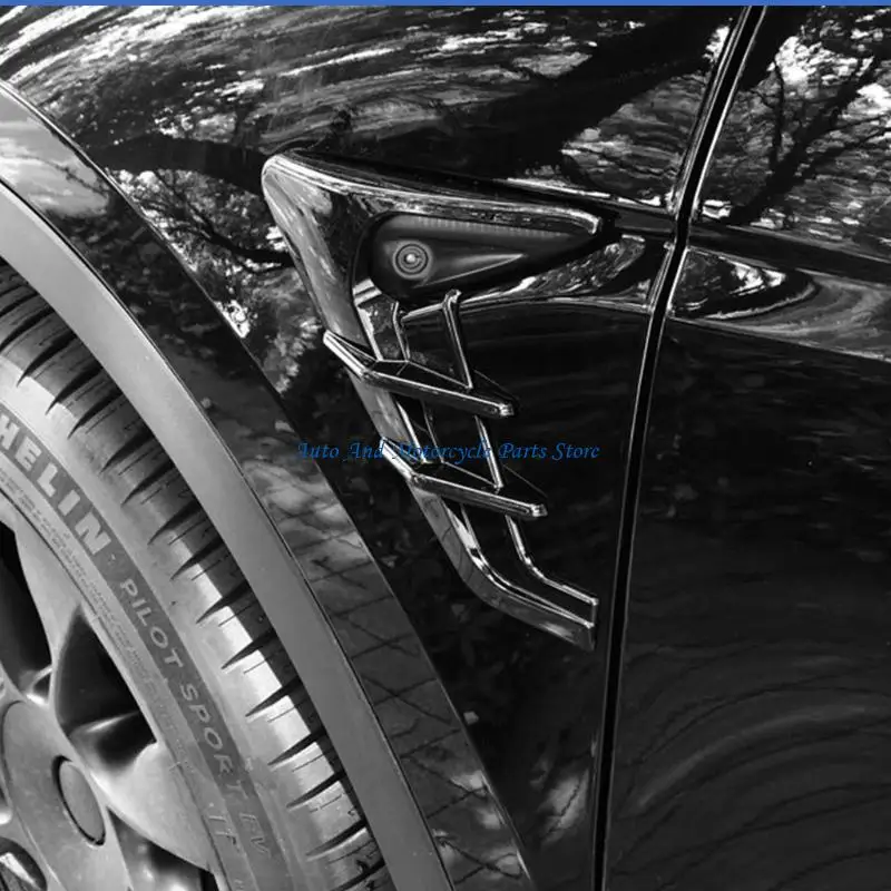 

P9FD for 3/Y Camera Decorative for Protection Dust Spoiler Cover Trim 2 Pack Car Side Markers Wing Panel