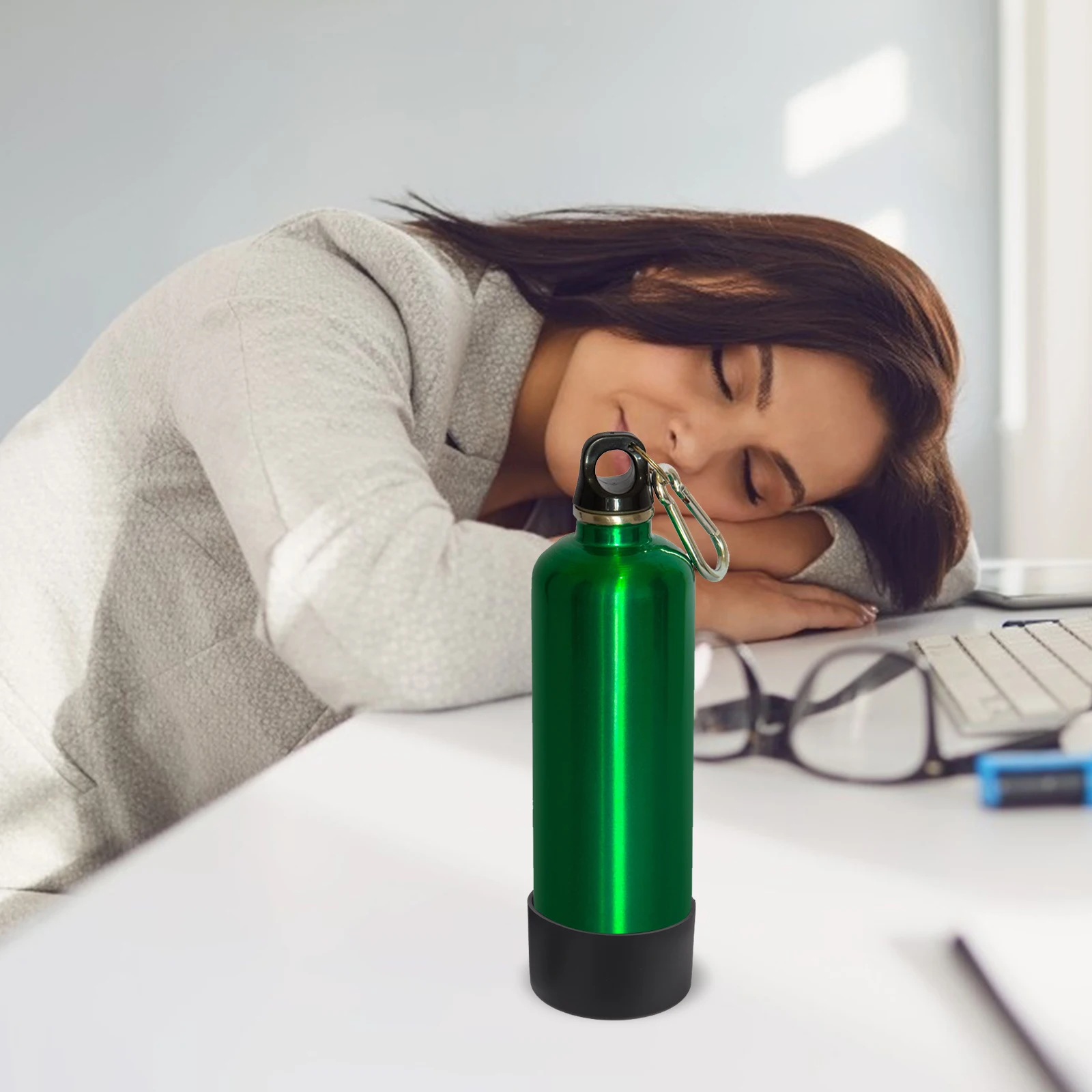 

4Pcs Anti-Skid Silicone Bottle Bottom Sleeve Heat-Insulated Bottle Cover Household Bottom Protector Protective Cover