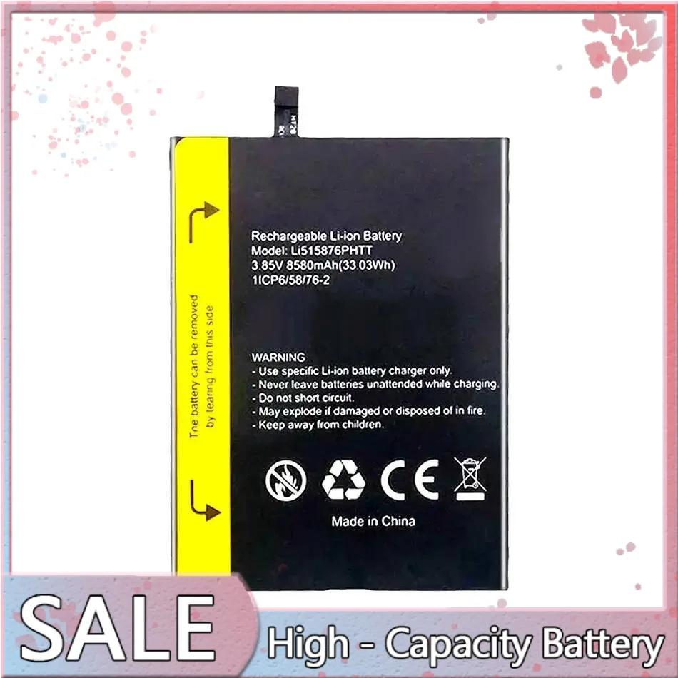 

For Blackview BV6600 Helio A25 Long Lasting Li515876phtt Bv6600 8580Mah Mobile Phone Battery