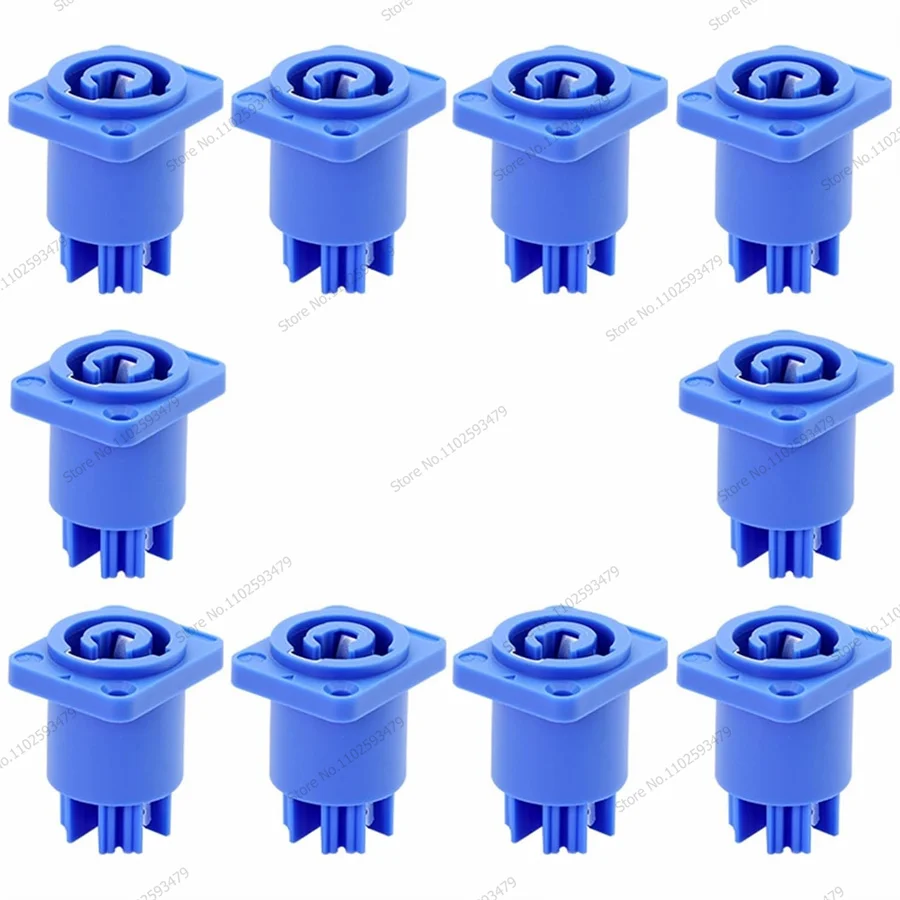 10PCS NAC3MPA-1 NAC3MPB-1 Power Speaker Panel Socket Blue/White Power Input 20A Stage LED Lighting Audio 3-pin NAC3FCA D Socket