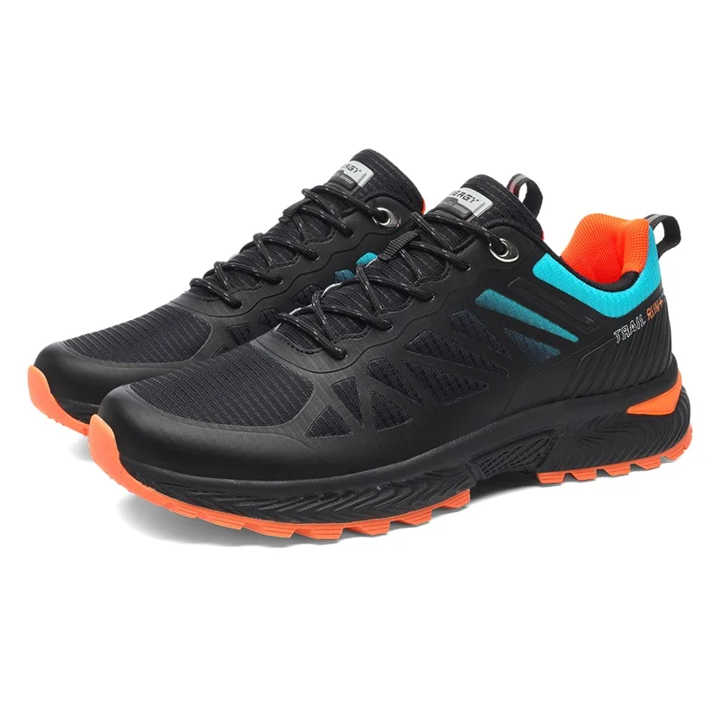Zapatillas de senderismo transpirables para hombre, calzado resistente al agua con soporte para el arco, talla grande
