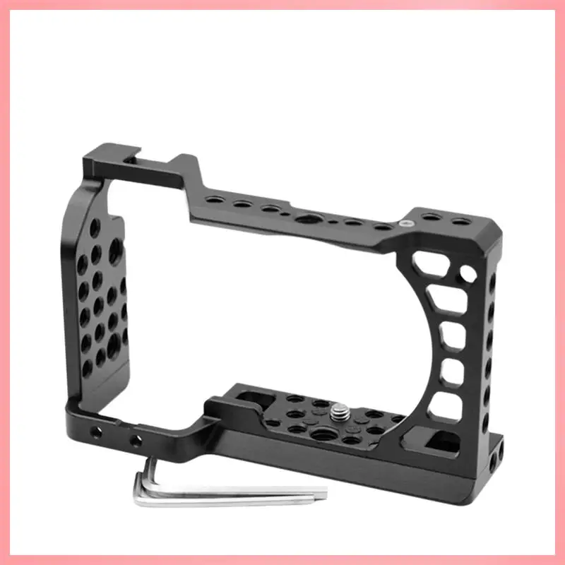 N91R-Aluminum Alloy Camera Cage Rig With Cold Shoe Mount For Sony A6000/A6300/A6400/A6500 Cameras