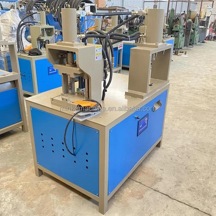 Automatic iron stainless steel tube corner hydraulic pipe notching punching round pipe angle cutting machine for tents