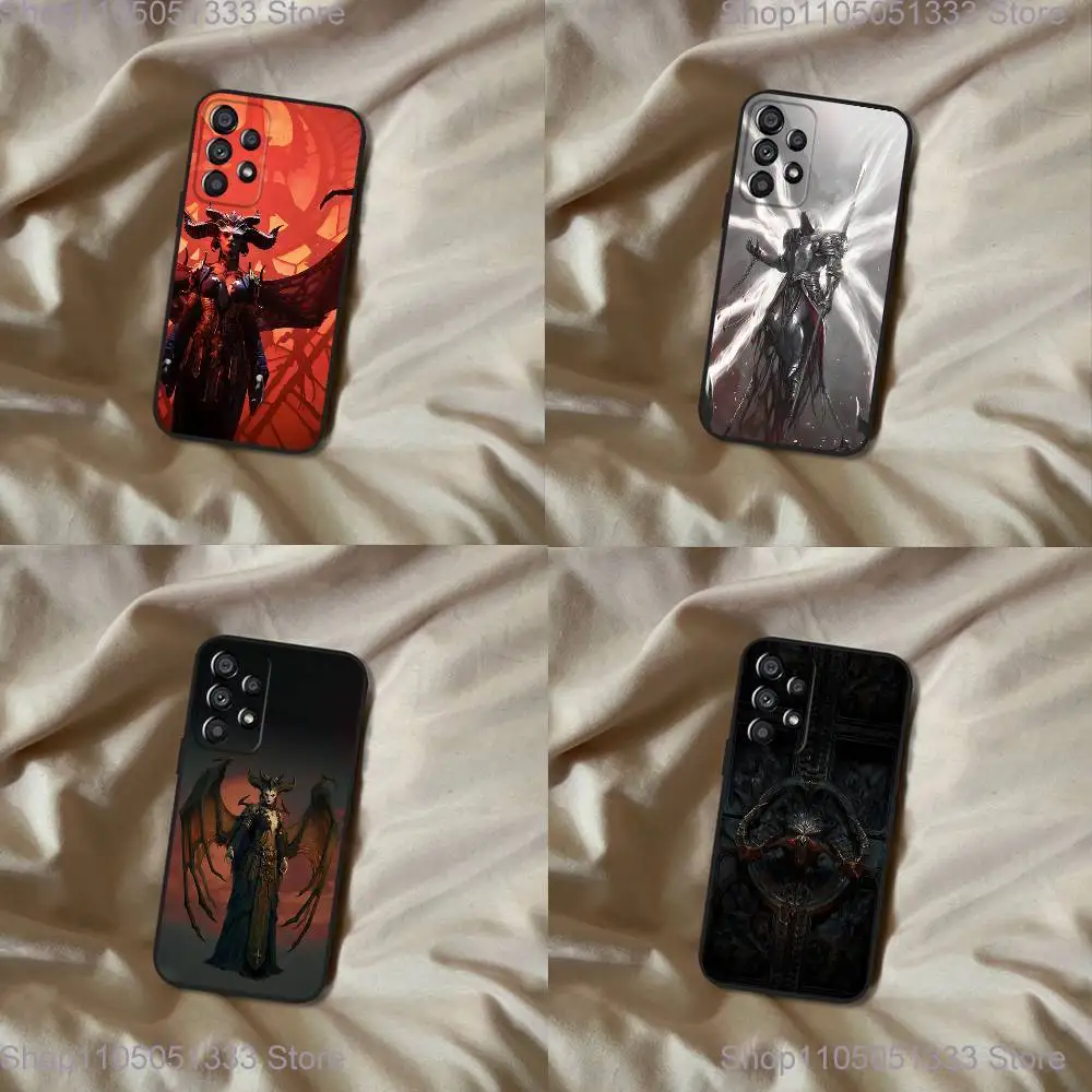 

Game D-Diablo IV Phone Case For Samsung Galaxy A20,A21s,A22,A31,A32,A52,A53,A72,73,A80 Soft Black Cover