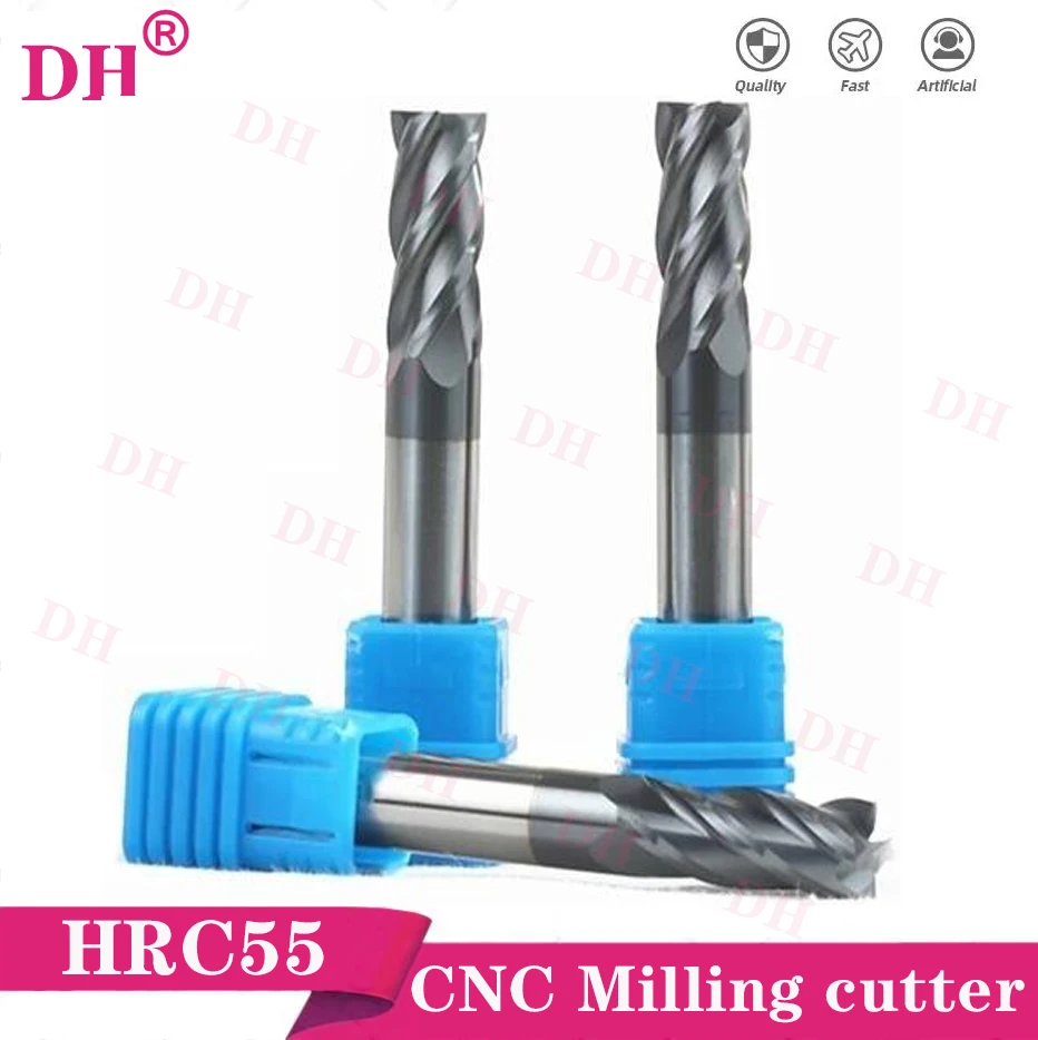 

Milling Cutter 4 Flute Milling Cutter Router Position 1-20m HRC 50 Carbonized End Grinder Tialn Coating CNC Machine Milling tool