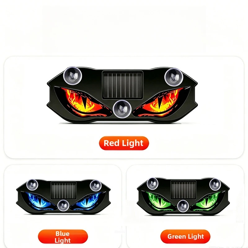 Solar Powered LED Car Triangle Window Decorative Light Wireless Ambient Lamp USB Rechargeable Interior Night Light For Auto