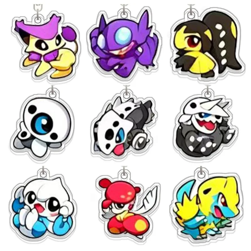 

Оригинальный акриловый брелок-подвеска ручной работы Skitty Sableye Beedrill Druddigon Turtwig Zebstrika в виде милых мультяшных аниме-персонажей, игрушка-подарок