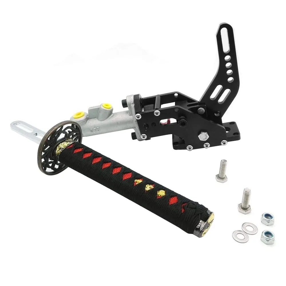 Car Universal Samurai Sword Handle Hydraulic Drift Handbrake Racing Hydraulic Hand Brake Interior Mod Parts