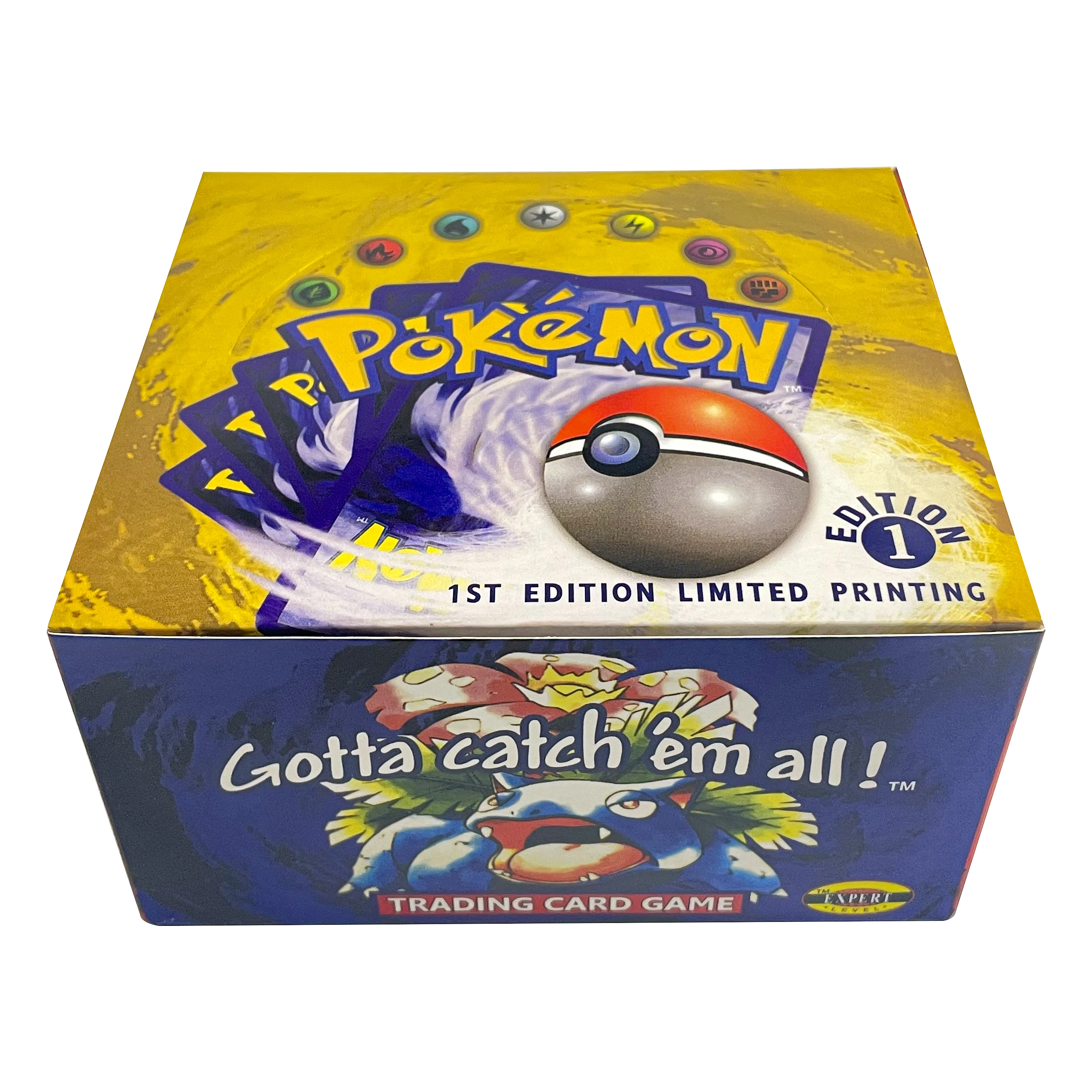 36 عبوة من حزمة معززة الصندوق الكامل PTCG للإصدار الأول بطباعة محدودة Charizard PKM لعبة ببطاقات التداول Toygifts