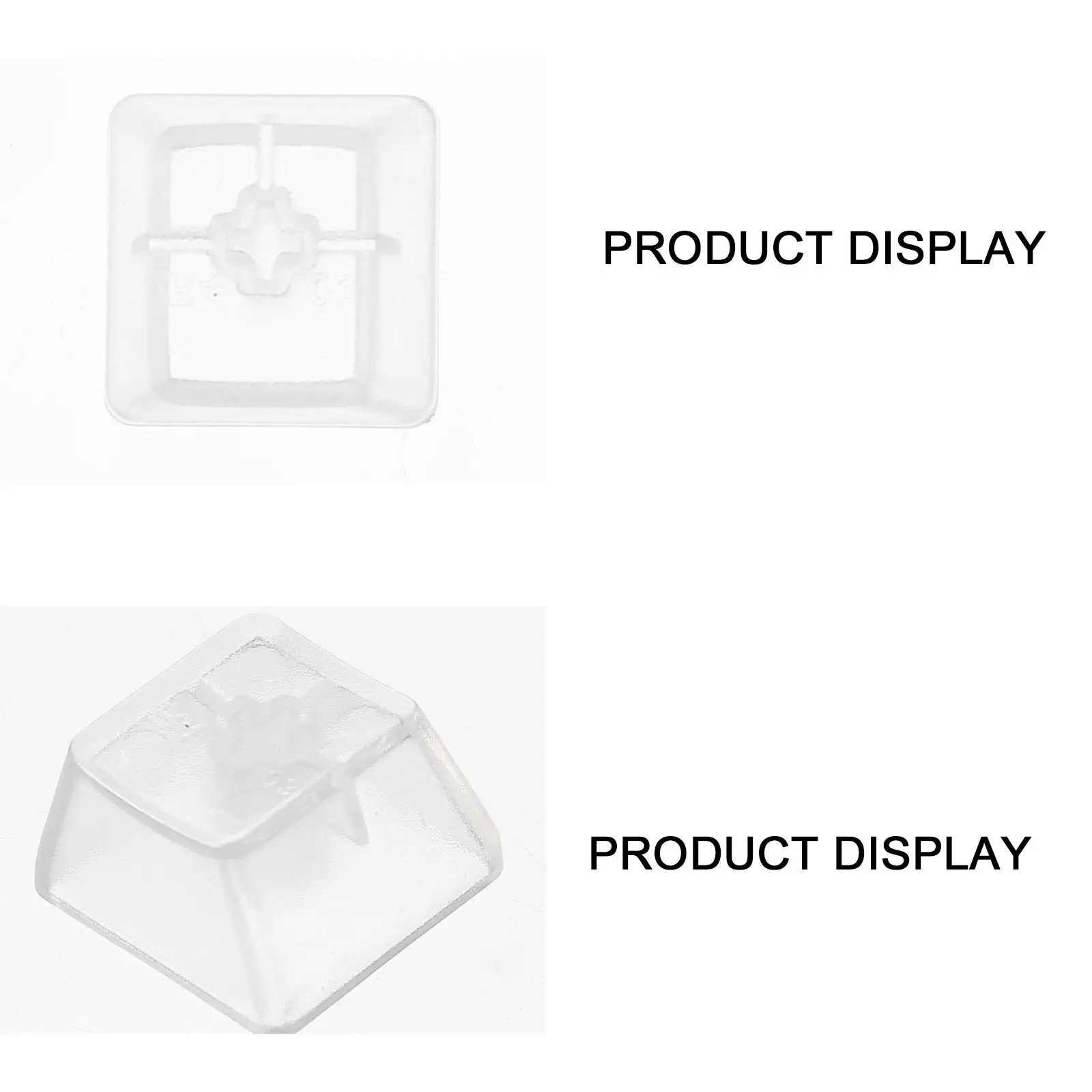 10PCS Transparent Keycap Keyboard Accessory R4 White Plastic Button Covers Mechanical Computer Key Mouse Accessories