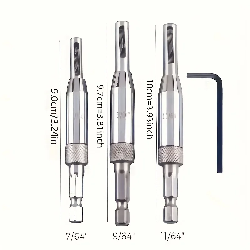 

Набор самоцентрирующихся сверл ProCraft из высокоскоростной стали, 3/7 шт. - Быстрая и точная деревообработка - Деревообрабатывающие инструменты