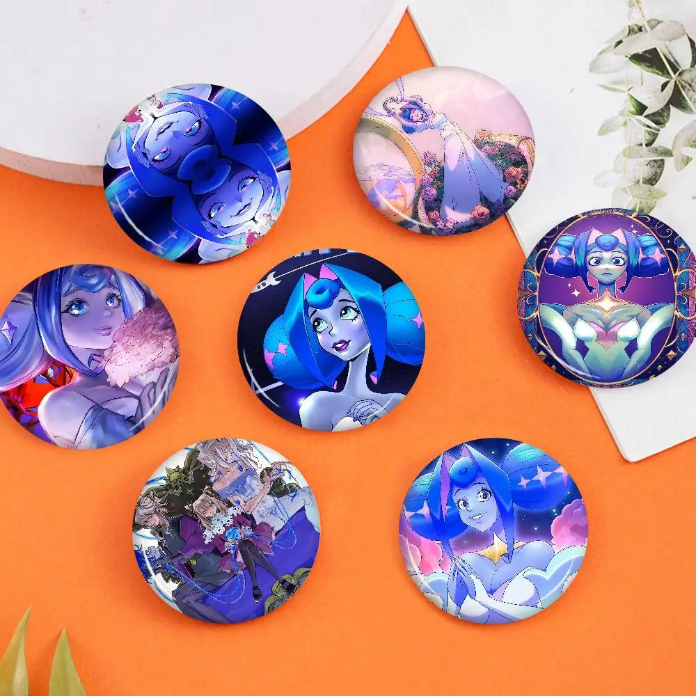 Afraid Anime Movies K-Knights Of Guinevere Anime Button Pin Handmade Brooch for Clothes Cartoon Badge Backpack Decoration