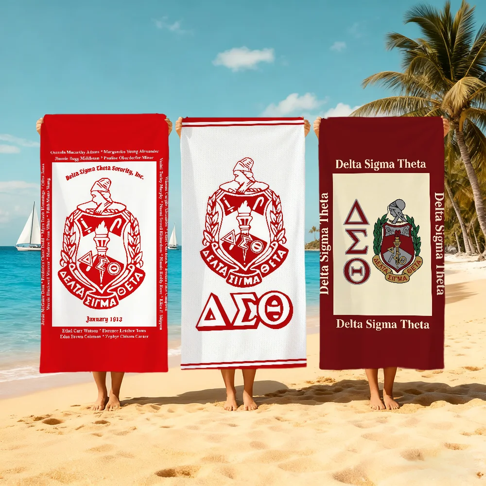 D-Delta S-Sigma Theta Towel Beach Quick Dry Soft Pool Towels Gift for Travel Gym Shower Camping sports