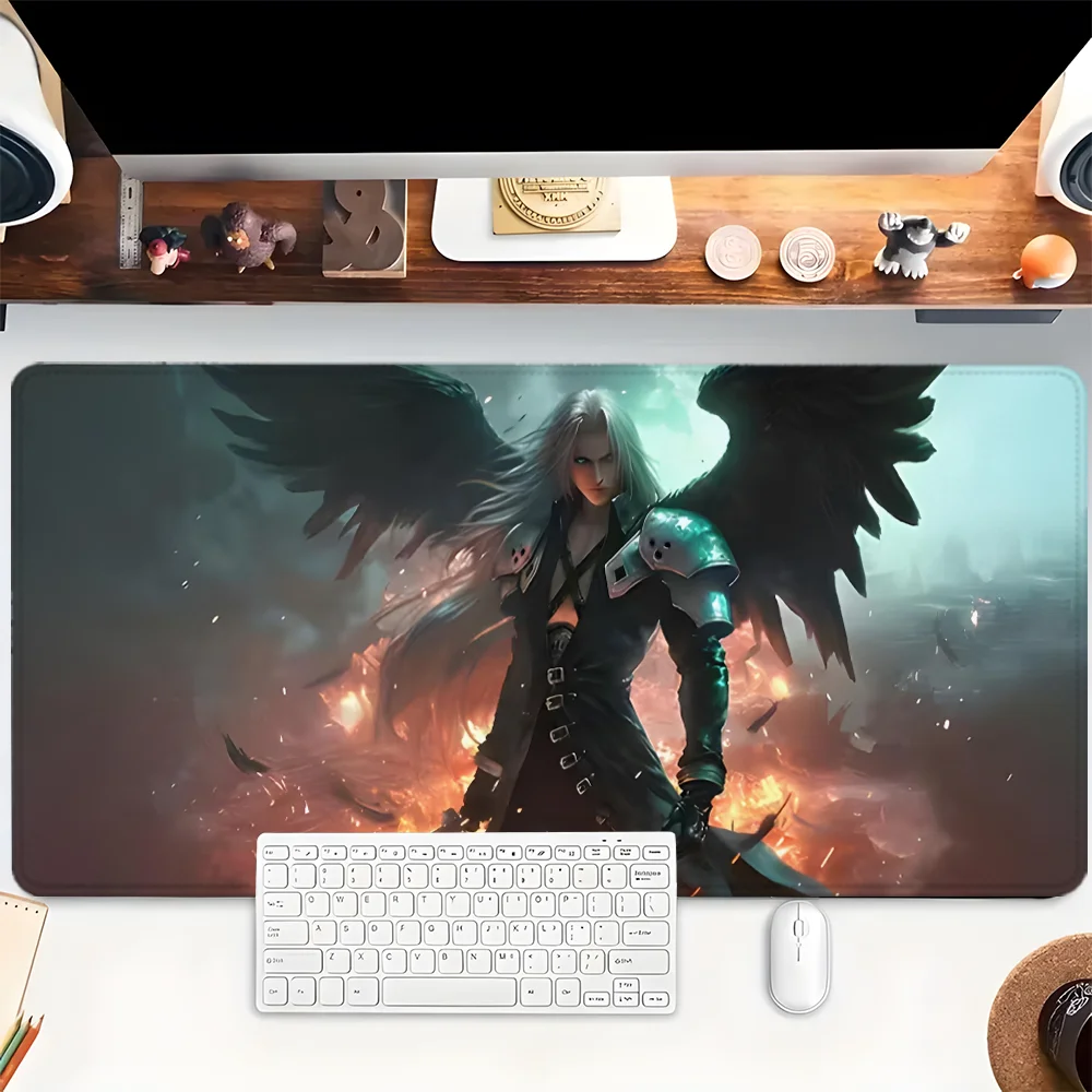 

Коврик для мыши для мальчиков в стиле аниме XXL, игровой коврик для мыши, резиновая основа с прошитыми краями, нескользящий настольный коврик, компьютерные большие настольные аксессуары