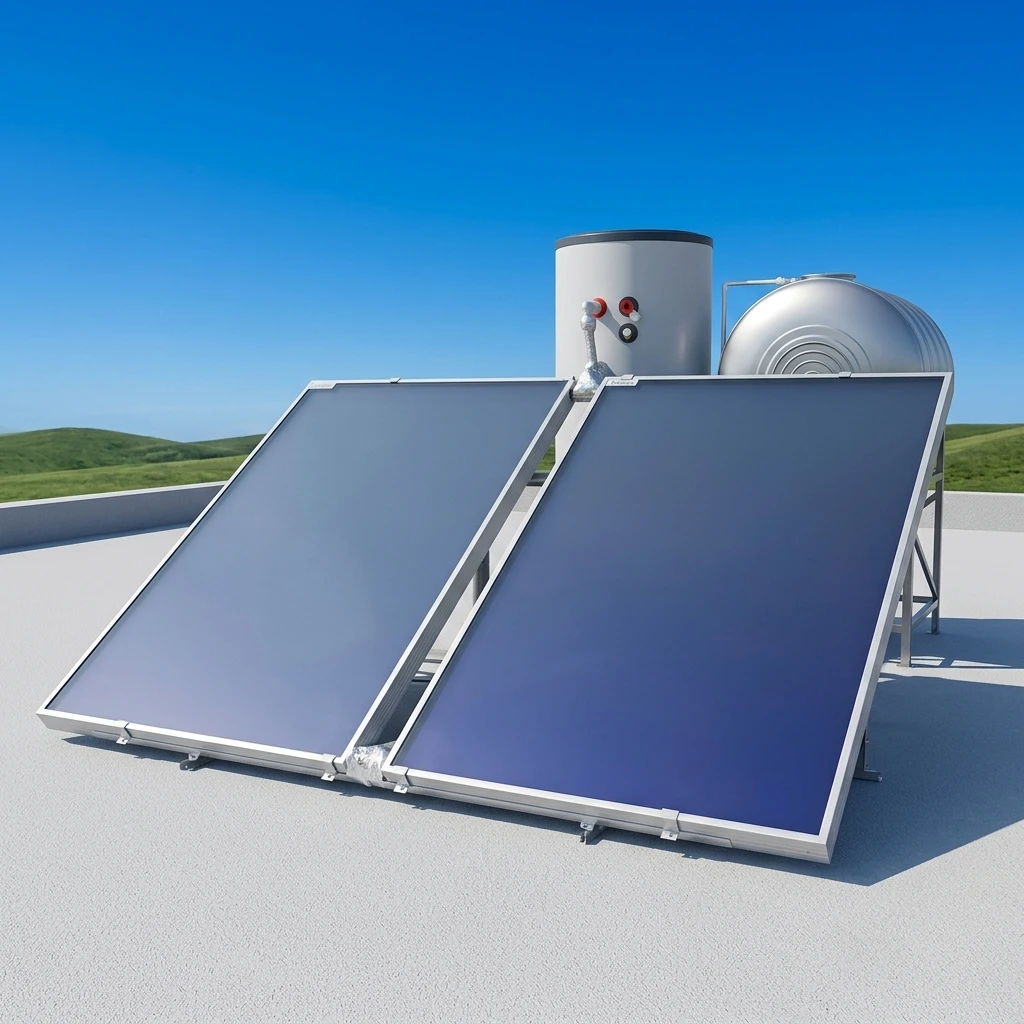 2026 Durable Anti-ze Copper Flat Plate Solar Water Heater for Hotel Balconypromote sales