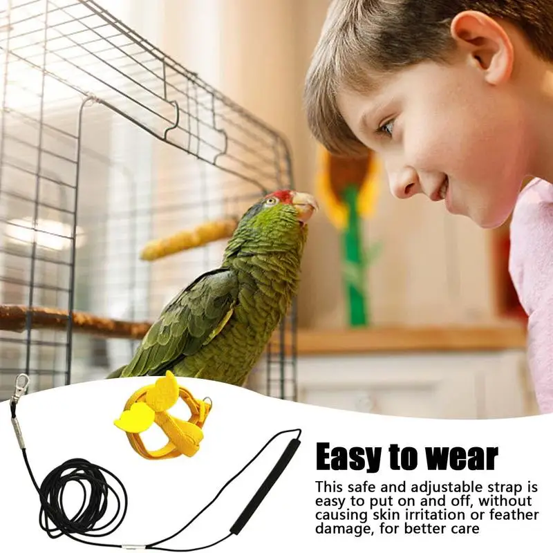 Memanfaatkan rompi burung, Anti-breakaway burung tali dada Harness reflektif untuk kecil sedang burung besar untuk pecinta burung