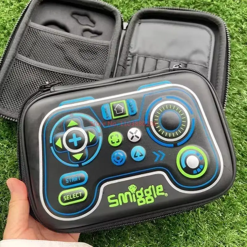 Genuine Australian Smiggle Cool Black Game Controller Backpack Stationery Box  Water Cup Crossbody Handle Meal Bag Student Gift