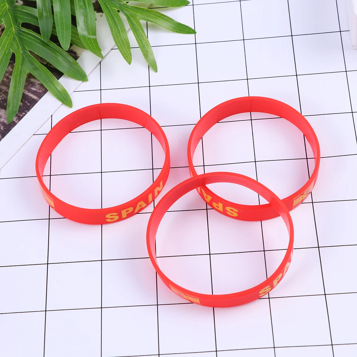

6 Pcs Silicone Bracelet Flag Wristband Events Wristbands Country Football Bracelets Bulk Decorative